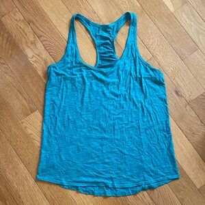 lululemon athletica Turquoise Racerback Tank Top